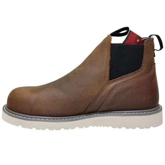 Wolverine Trade Wedge Romeo Steel Toe Chelsea Work Boots Size US 12M Brown THZ - Picture 3 of 5